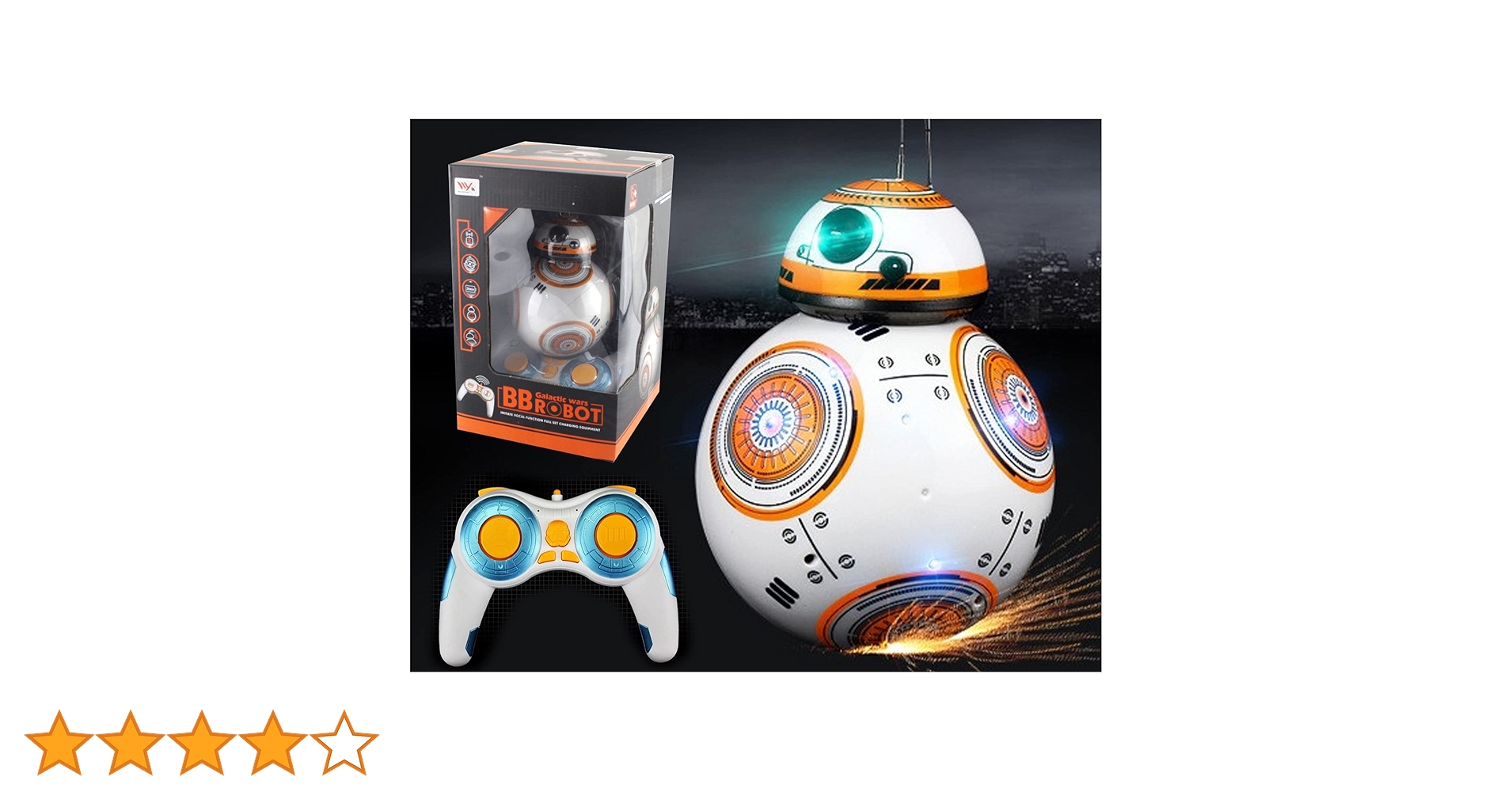 Amazon.co.jp: Bb-8 ラジコン ロボット 磁気サスペンション構造 水陸